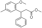 CAS 登录号：124937-62-8, 3-(2-甲氧基-5-甲基苯基)-3-苯基丙酸甲酯