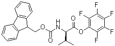 CAS 登录号：125043-10-9, N-[芴甲氧羰基]-D-缬氨酸五氟苯基酯