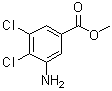 structure of CAS# 1250663-38-7, 3-氨基-4,5-二氯-苯甲酸甲酯