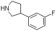 structure of CAS# 125067-75-6, 3-(3-氟苯基)吡咯烷