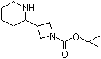 structure of CAS# 1251018-38-8, 3-(2-哌啶基)-1-氮杂环丁烷羧酸叔丁酯