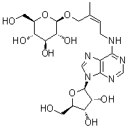 CAS # 125225-72-1, N-[(2Z)-4-(beta-D-Glucopyranosyloxy)-3-methyl-2-buten-1-yl]adenosine, cis-Zeatin riboside-O-glucoside