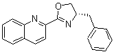 structure of CAS# 1252576-14-9, 2-[(4S)-4,5-二氢-4-(苯基甲基)-2-恶唑基]喹啉