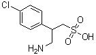structure of CAS# 125464-42-8, beta-(氨基甲基)-4-氯苯乙磺酸