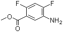 structure of CAS# 125568-73-2, 5-氨基-2,4-二氟苯甲酸甲酯