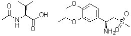 CAS # 1255909-27-3, N-Acetyl-L-valine compd. with (alphaS)-3-ethoxy-4-methoxy-alpha-[(methylsulfonyl)methyl]benzenemethanamine (1:1)