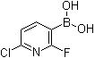 CAS 登录号：1256345-66-0, 6-氯-2-氟吡啶-3-硼酸