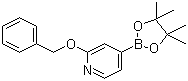 structure of CAS# 1256359-03-1, 2-Benzyloxypyridine-4-boronic acid pinacol ester