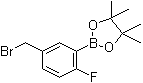 CAS 登录号：1256360-47-0, 5-(溴甲基)-2-氟苯硼酸频哪醇酯