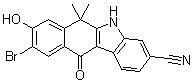 CAS # 1256579-06-2, 9-Bromo-6,11-dihydro-8-hydroxy-6,6-dimethyl-11-oxo-5H-benzo[b]carbazole-3-carbonitrile