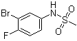 structure of CAS# 1256633-26-7, N-(3-溴-4-氟苯基)甲烷磺酰胺
