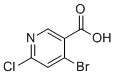 structure of CAS# 1256834-13-5, 4-溴-6-氯烟酸