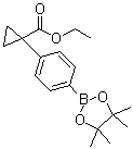 structure of CAS# 1257213-52-7, 4-(1-Ethoxycarbonylcyclopropyl)phenylboronic acid pinacol ester