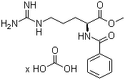 CAS 登录号：125735-14-0, N-苯甲酰基-L-精氨酸甲酯碳酸盐