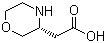 structure of CAS# 1257848-43-3, (3R)-3-吗啉乙酸