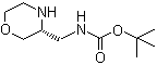 structure of CAS# 1257850-83-1, (R)-(吗啉-3-基甲基)氨基甲酸叔丁酯