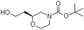 structure of CAS# 1257856-15-7, (2S)-2-(2-Hydroxyethyl)-4-morpholinecarboxylic acid tert-butyl ester