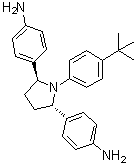 structure of CAS# 1258235-06-1, 4,4'-[(2S,5S)-1-[4-(1,1-Dimethylethyl)phenyl]-2,5-pyrrolidinediyl]bis-benzenamine