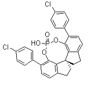 CAS # 1258327-05-7, (11aS)-10,11,12,13-Tetrahydro-5-hydroxy-3,7-bis(4-chlorophenyl)-diindeno[7,1-de:1',7'-fg][1,3,2]dioxaphosphocin-5-oxide