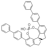 CAS # 1258327-06-8, (11aS)-10,11,12,13-Tetrahydro-5-hydroxy-3,7-bis([1,1'-biphenyl]-4-yl)-diindeno[7,1-de:1',7'-fg][1,3,2]dioxaphosphocin-5-oxide