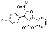 CAS # 1258432-42-6, (2R,3R)-3-(4-Chlorophenyl)-2,3-dihydro-2-nitro-4H-furo[3,2-c][1]benzopyran-4-one