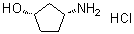 structure of CAS# 1259436-59-3, (1S,3R)-3-氨基环戊醇盐酸盐