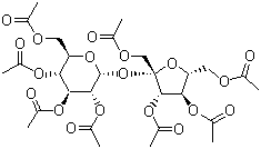 structure of CAS# 126-14-7, 蔗糖八乙酸酯