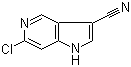structure of CAS# 1260381-90-5, 6-氯-1H-吡咯并[3,2-c]吡啶-3-甲腈
