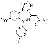 CAS # 1260530-25-3, GSK 525768A, (4R)-6-(4-Chlorophenyl)-N-ethyl-8-methoxy-1-methyl-4H-[1,2,4]triazolo[4,3-a][1,4]benzodiazepine-4-acetamide
