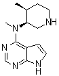 structure of CAS# 1260614-73-0, N-甲基-N-[(3S,4S)-4-甲基-3-哌啶基]-7H-吡咯并[2,3-d]嘧啶-4-胺