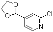 CAS 登录号：1260664-72-9, 2-氯-4-(1,3-二氧戊环-2-基)吡啶