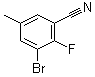 CAS # 1260741-40-9, 3-Bromo-2-fluoro-5-methylbenzonitrile