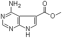 structure of CAS# 126149-77-7, 4-氨基-7H-吡咯并[2,3-d]嘧啶-5-甲酸甲酯