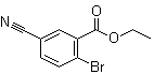 structure of CAS# 1261585-44-7, 2-溴-5-氰基苯甲酸乙酯