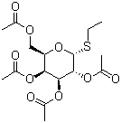 structure of CAS# 126187-25-5, 乙基 1-硫代-alpha-D-吡喃半乳糖苷-2,3,4,6-四乙酸酯