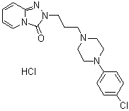 CAS # 1263278-77-8, Trazodone Related Compound C, 2-[3-[4-(4-Chlorophenyl)-1-piperazinyl]propyl]-1,2,4-triazolo[4,3-a]pyridin-3(2H)-one hydrochloride (1:1)