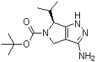 structure of CAS# 1263283-97-1, (6S)-3-氨基-4,6-二氢-6-(1-甲基乙基)吡咯并[3,4-c]吡唑-5(1H)-羧酸叔丁酯