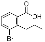 structure of CAS# 1263284-52-1, 3-Bromo-2-propylbenzoic acid