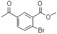 structure of CAS# 1263286-07-2, 5-Acetyl-2-bromobenzoic acid methyl ester