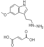 structure of CAS# 1263287-82-6, 3-(2-Hydrazinylethyl)-5-methoxy-1H-indole 2-butenedioate (1:1)