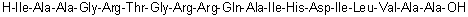 CAS # 126370-52-3, L-Isoleucyl-L-alanyl-L-alanylglycyl-L-arginyl-L-threonylglycyl-L-arginyl-L-arginyl-L-glutaminyl-L-alanyl-L-isoleucyl-L-histidyl-L-alpha-aspartyl-L-isoleucyl-L-leucyl-L-valyl-L-alanyl-L-alanine