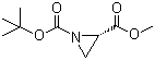 structure of CAS# 126496-79-5, (S)-1-tert-Butyl 2-methyl aziridine-1,2-dicarboxylate