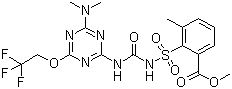 structure of CAS# 126535-15-7, Triflusulfuron-methyl