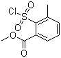 structure of CAS# 126535-26-0, 2-(氯磺酰基)-3-甲基苯甲酸甲酯