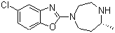 CAS # 1266975-27-2, 5-Chloro-2-[(5R)-hexahydro-5-methyl-1H-1,4-diazepin-1-yl]benzoxazole