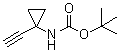 structure of CAS# 1268810-09-8, N-(1-乙炔基环丙基)氨基甲酸叔丁酯