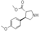 CAS 登录号：1269260-01-6, (3S,4R)-4-(4-甲氧基苯基)-3-吡咯烷羧酸甲酯