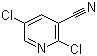 structure of CAS# 126954-66-3, 2,5-Dichloro-3-pyridinecarbonitrile
