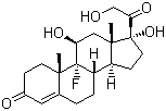 CAS # 127-31-1, Fludrocortisone, 9a-Fluoro-11b,17a,21-trihydroxy-4-pregnene-3,20-dione, 9a-Fluoro-17-hydroxycorticosterone