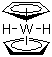structure of CAS# 1271-33-6, Bis(cyclopentadienyl)dihydrotungsten